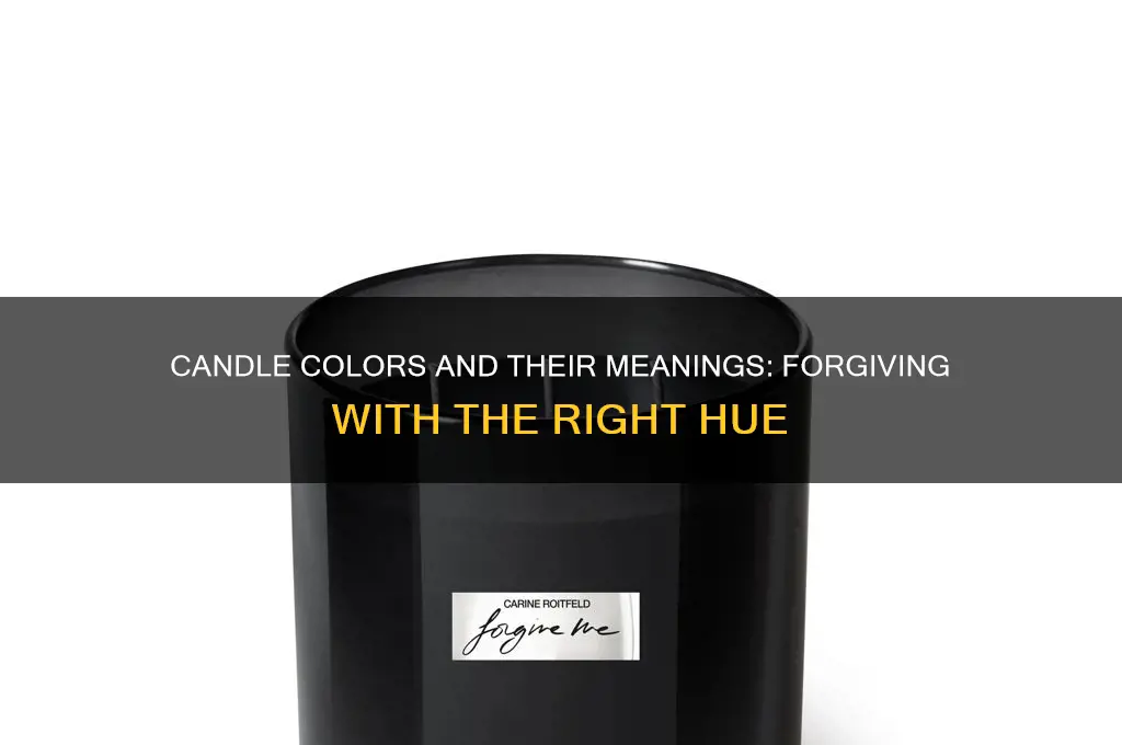 which color candle signifies forgiveness