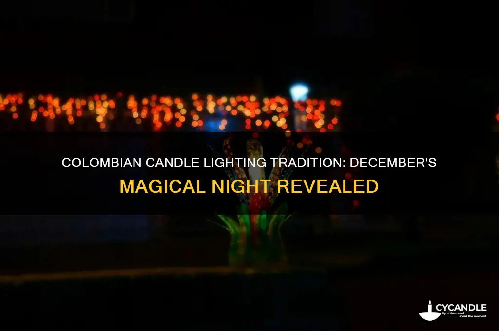 which day in december do colombians light candles
