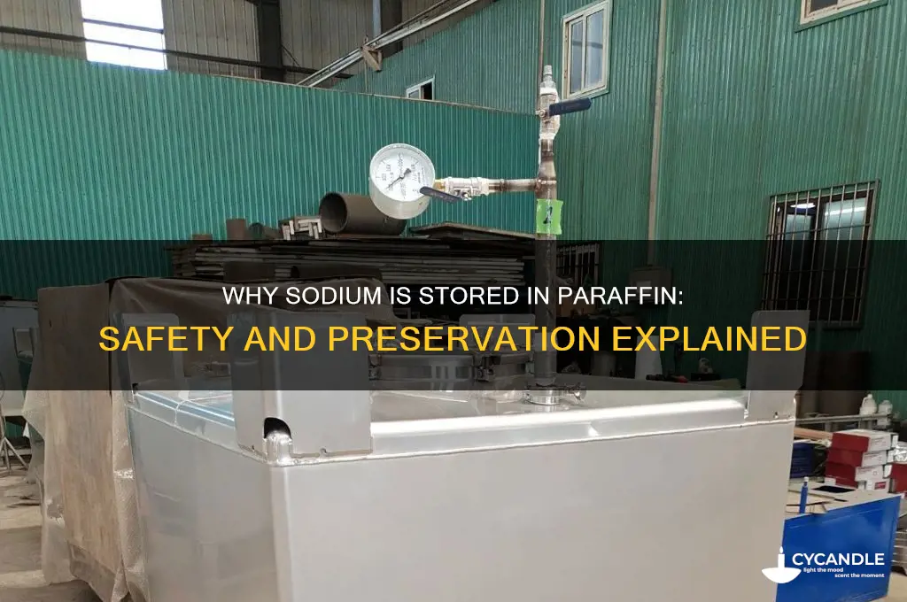 which element is stored in paraffin