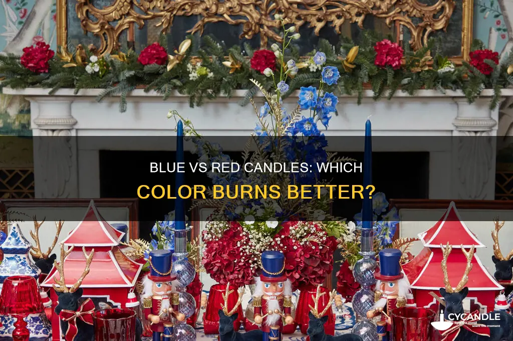 which is better blue ornred candle