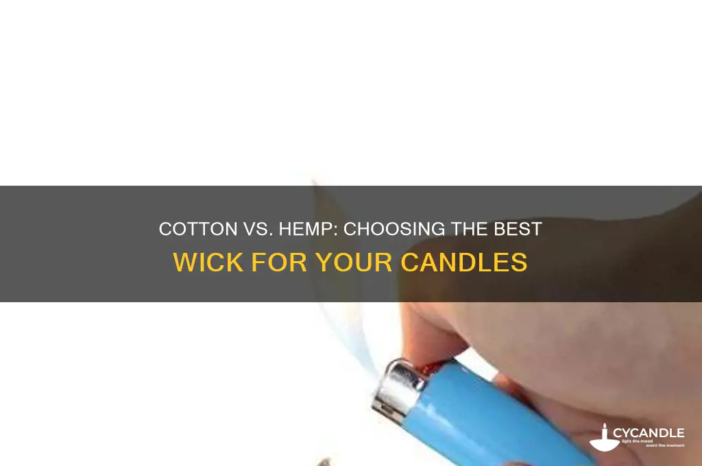 which is better for candle wick cotton or hemp