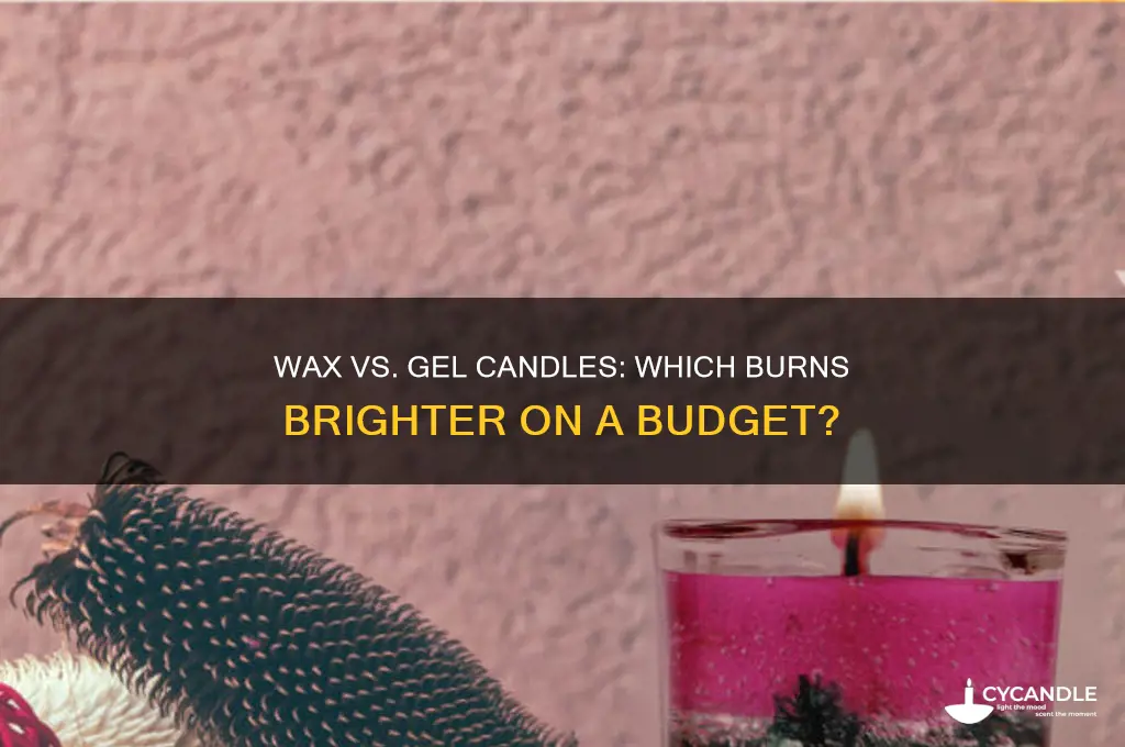 which is cheaper wax candle or gel