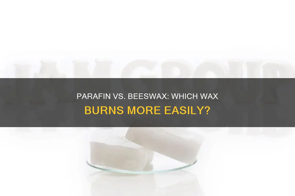 which is more flammable parafinn wax or beeswax