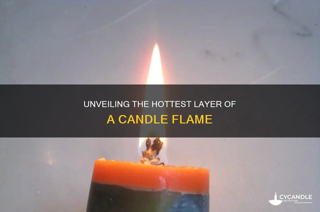 which layer of a candle flame is hottest