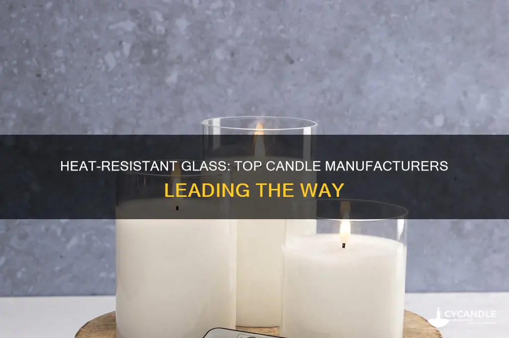 which manufacturers of candles use heat resistant glass