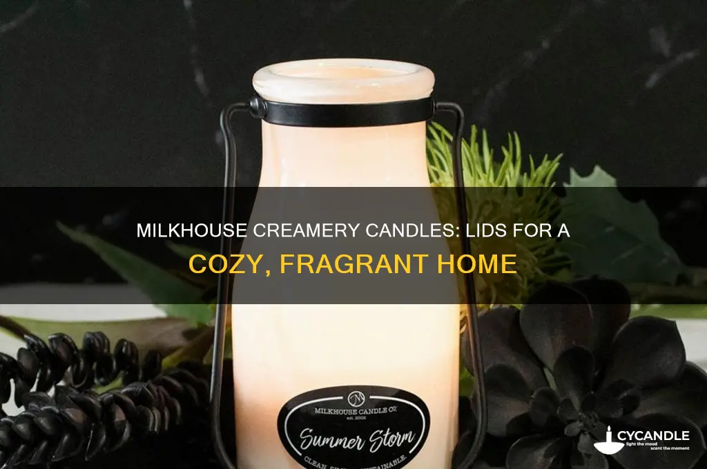 which milkhouse creamery candles have lids