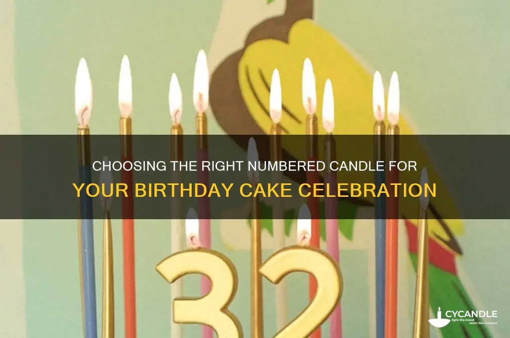 which number candle we put on cake