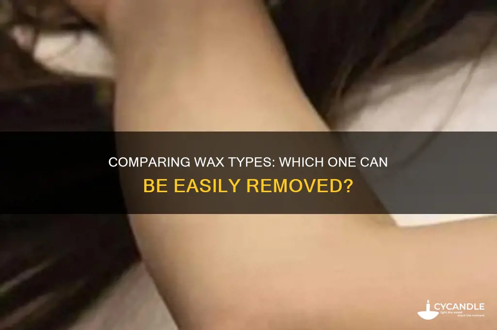 which of those two waxes can be removed