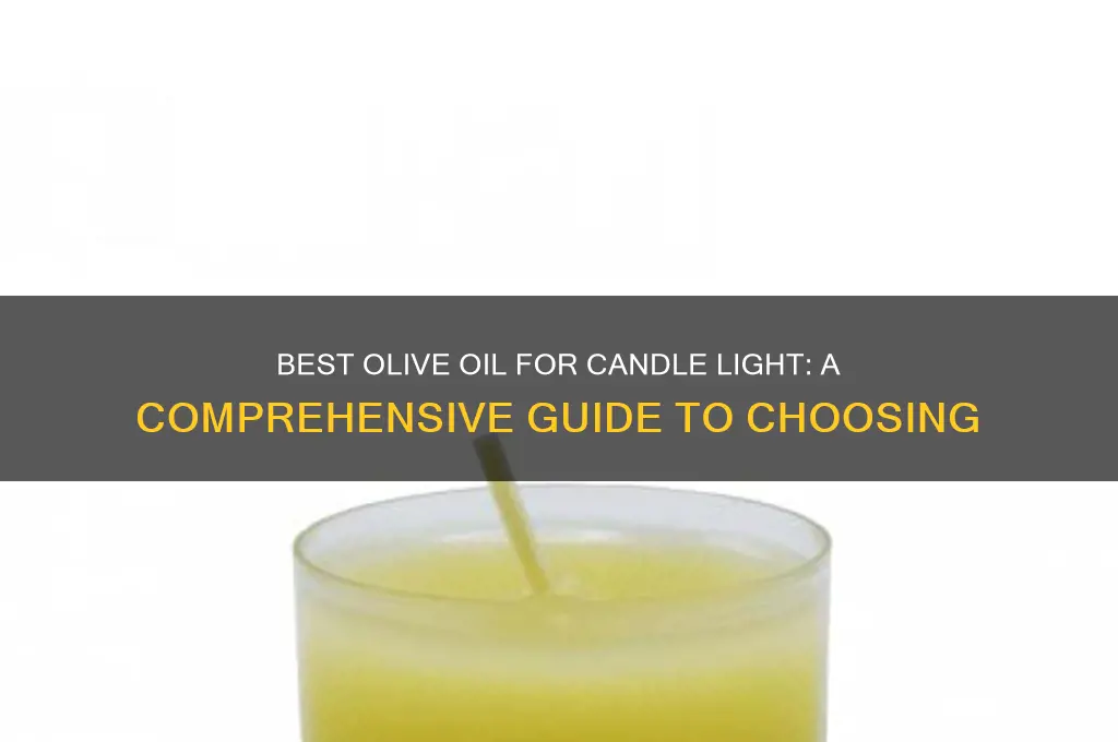 which olive oil is best for candle light