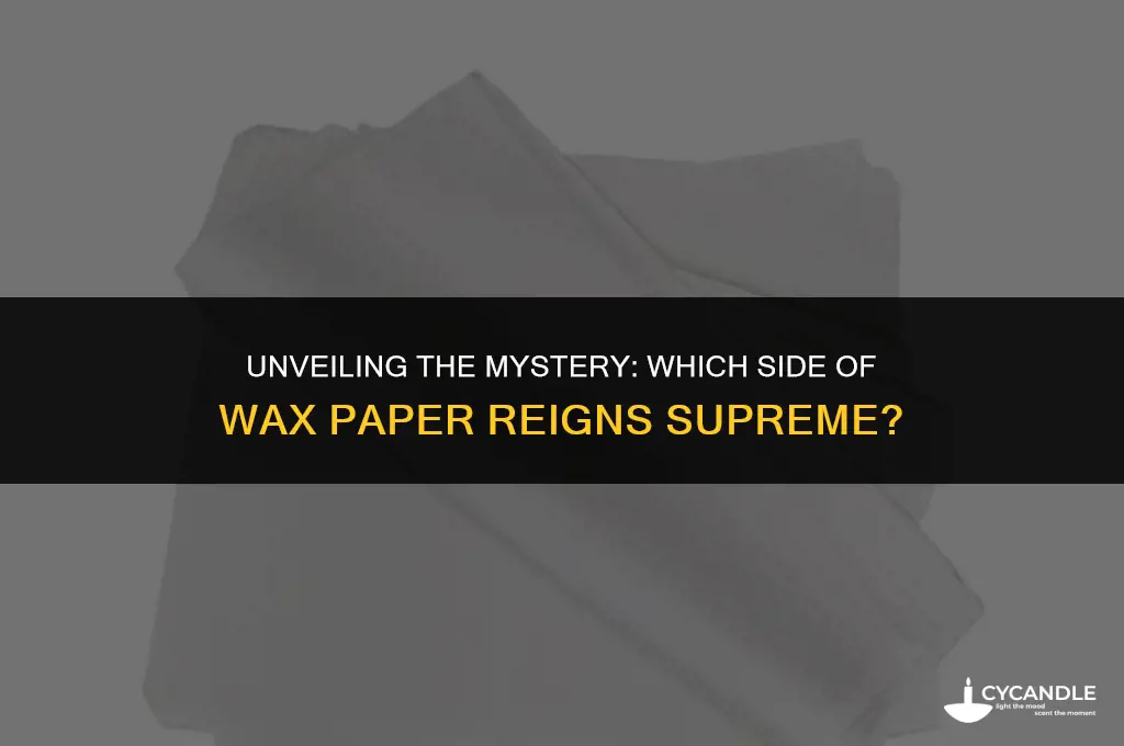 which side of the wax paper to use