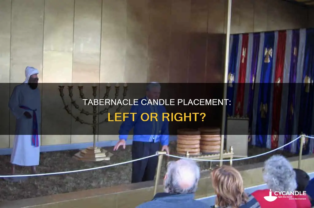 which side tabernacle candle placed