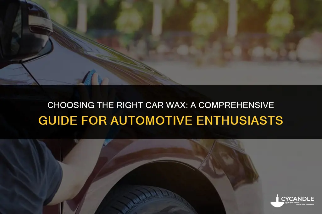 which wax to apply on car