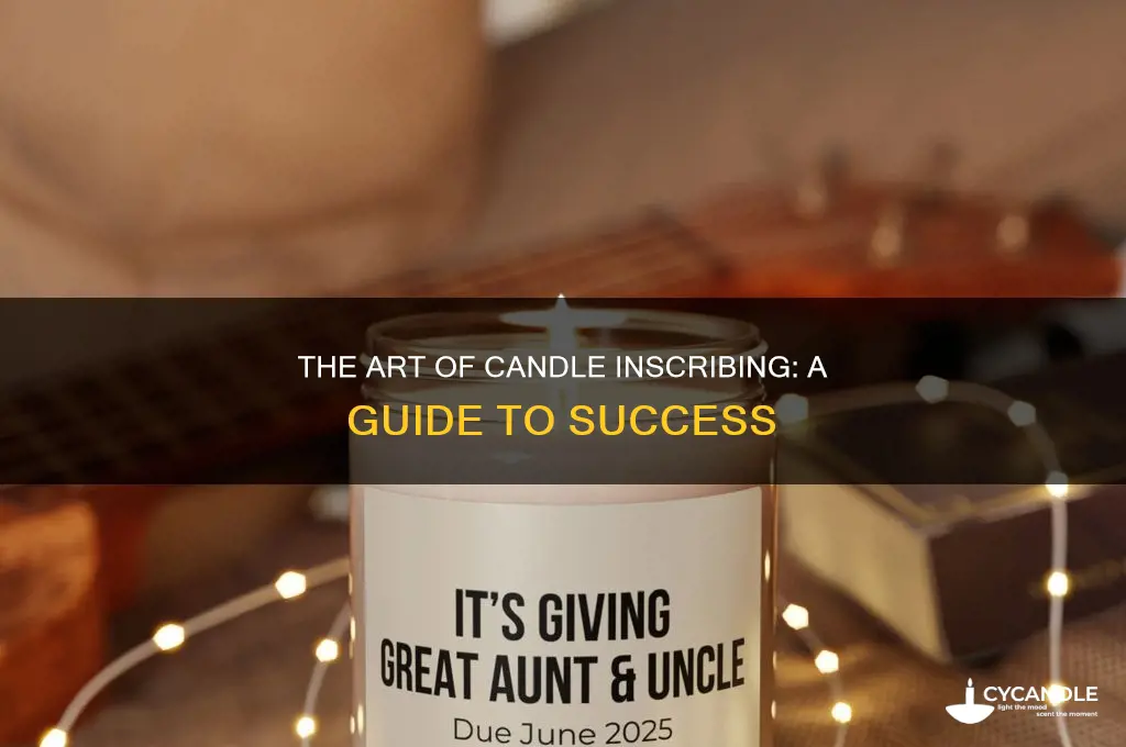 which way to inscribe a candle