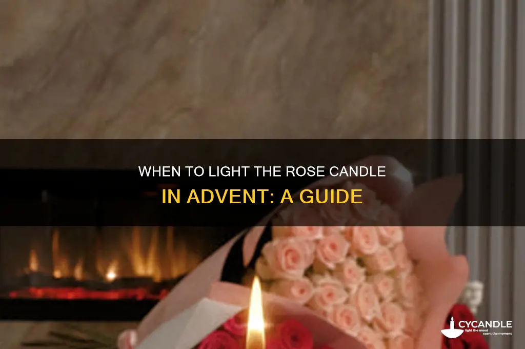 which week ib advent is rose candle
