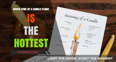 Exploring the Hottest Zone of a Candle's Flame