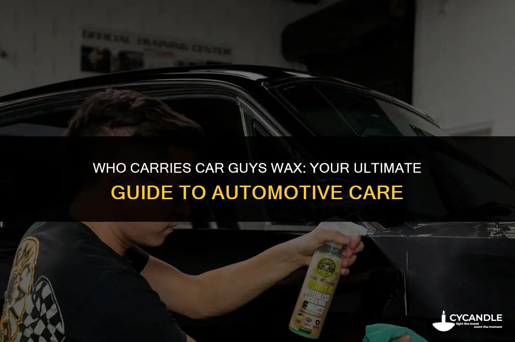 who carrys car guys wax