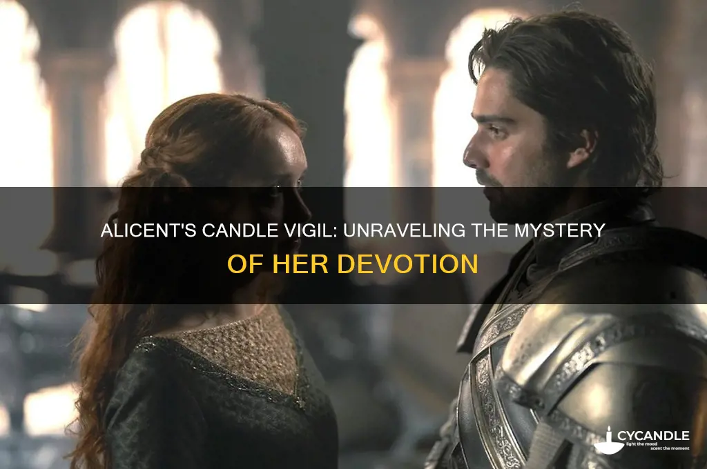 who did alicent light candles for