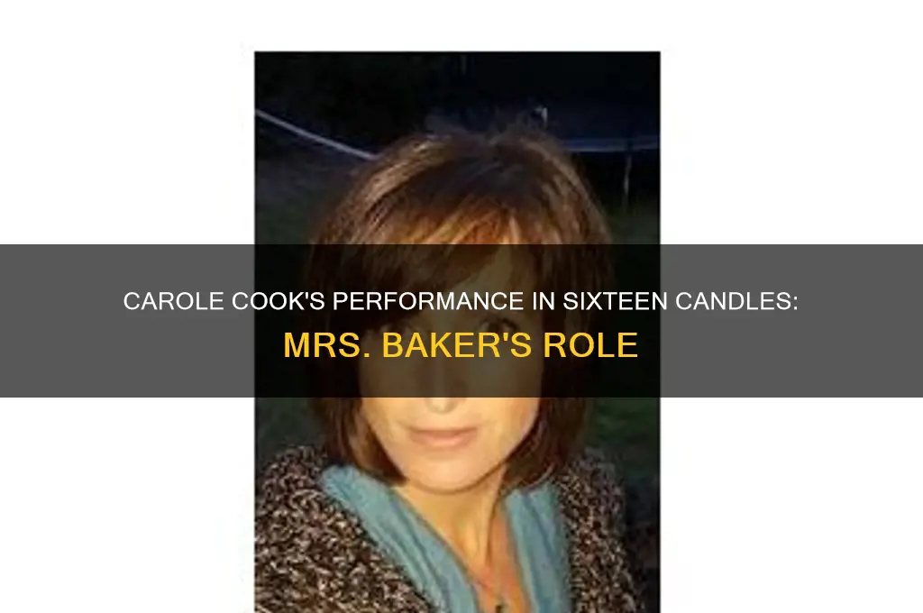 who did carole cook play in sixteen candles