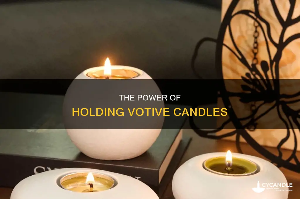 who holds the voltive candle