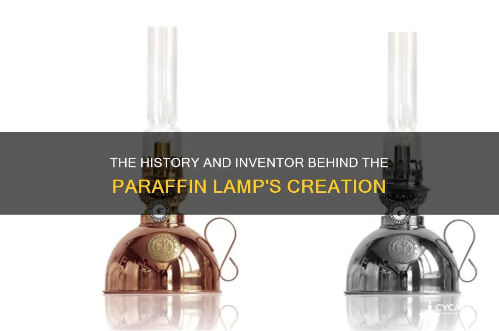 who invented the paraffin lamp