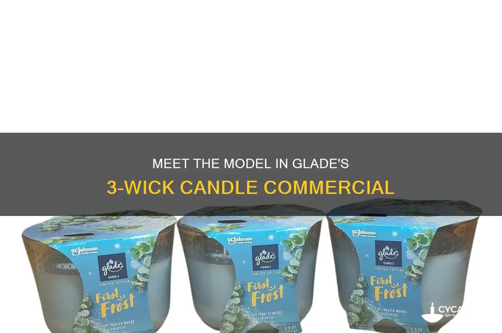 who is the model in the glade 3-wick candle commercial
