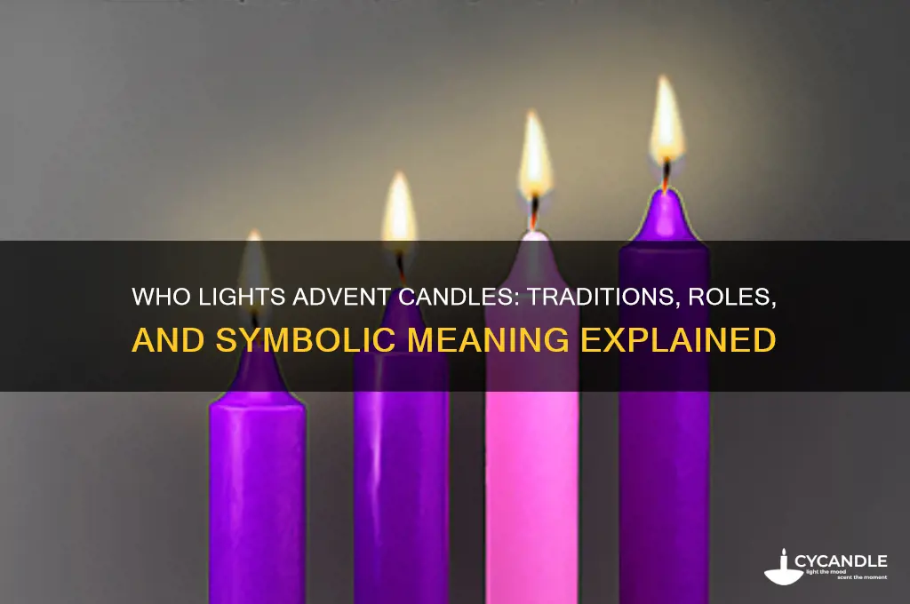 who lights advent candles