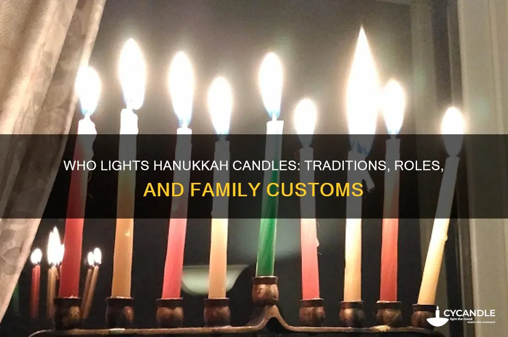 who lights hanukkah candles