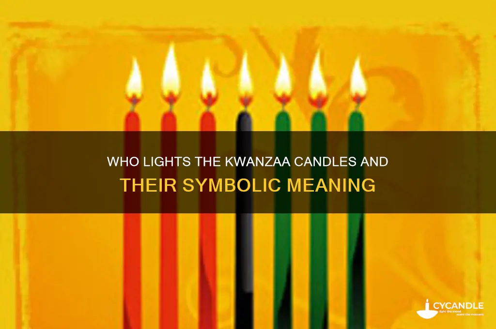 who lights the kwanzaa candles