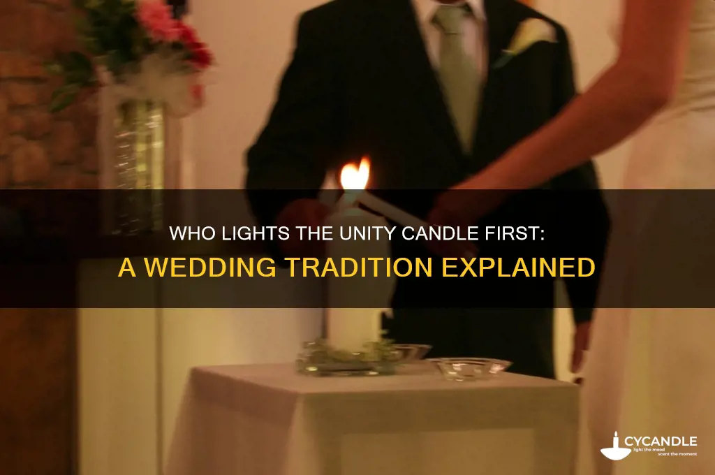 who lights the unity candle first