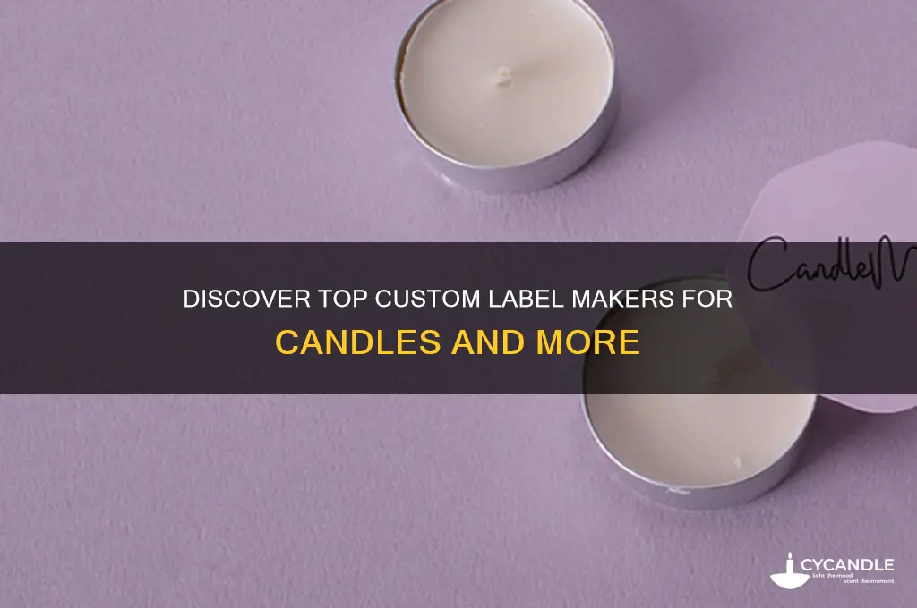 who makes custom made labels for candles etc
