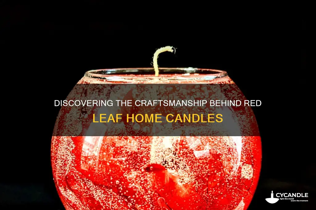 who makes red leaf home candles