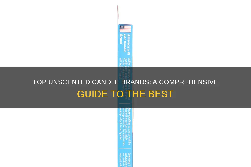 who makes the best unscented candles