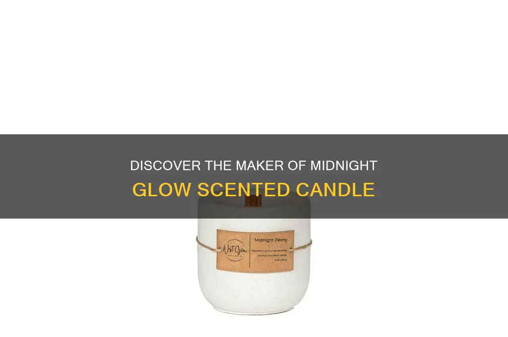 who makes the candle midnight glow scented candle
