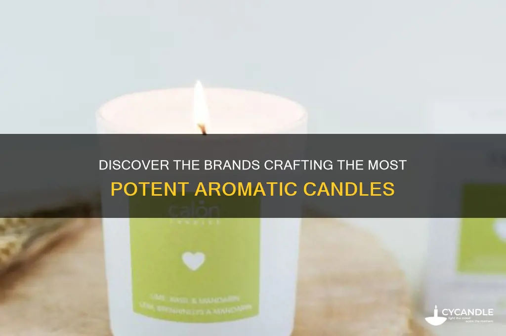 who makes the stongest smelling candles