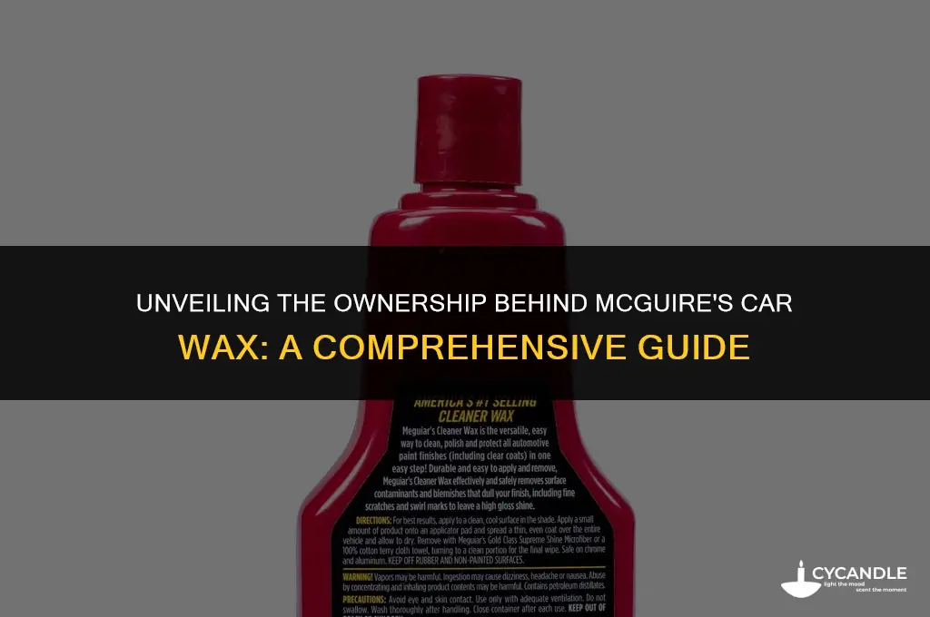 who owns mcguires car wax
