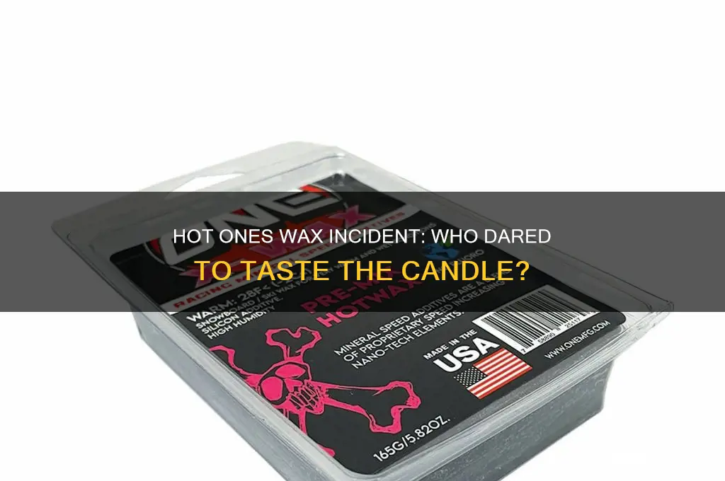 who put candle wax in their mouth on hot ones