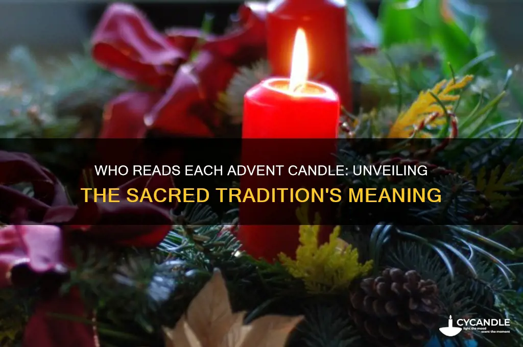 who reads each candle for advent