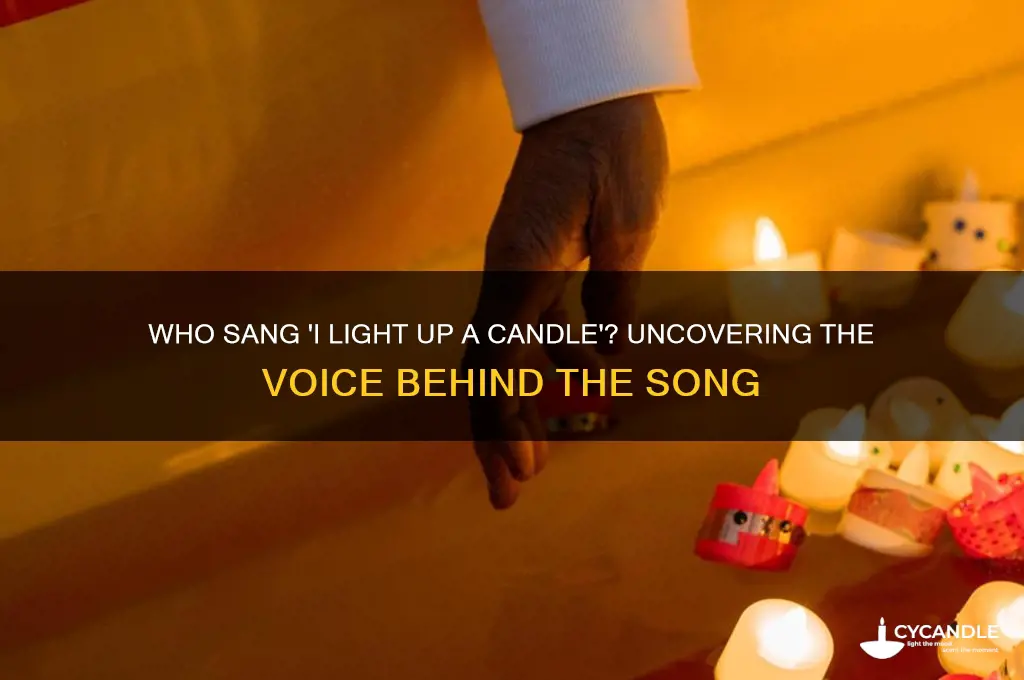 who sang i light up a candle