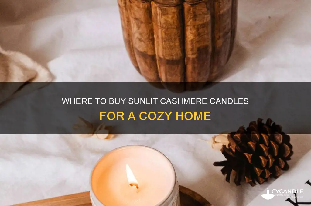 who sell sunlit cashmere candles