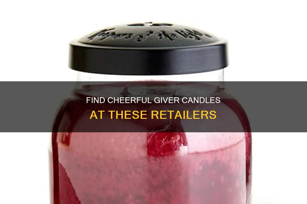who sells a cheerful giver candles