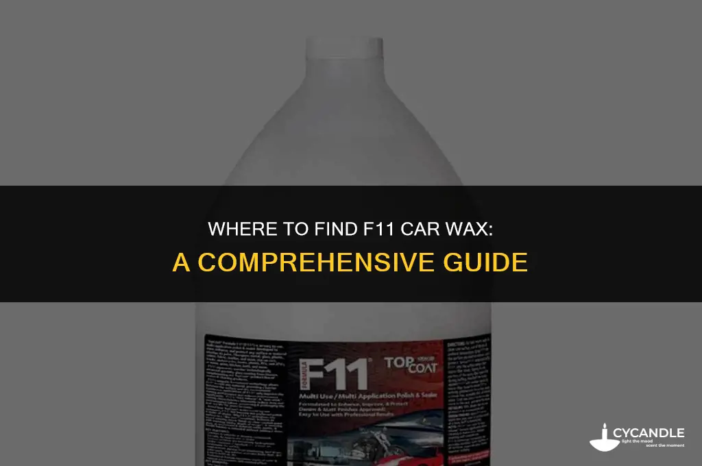 who sells f11 car wax