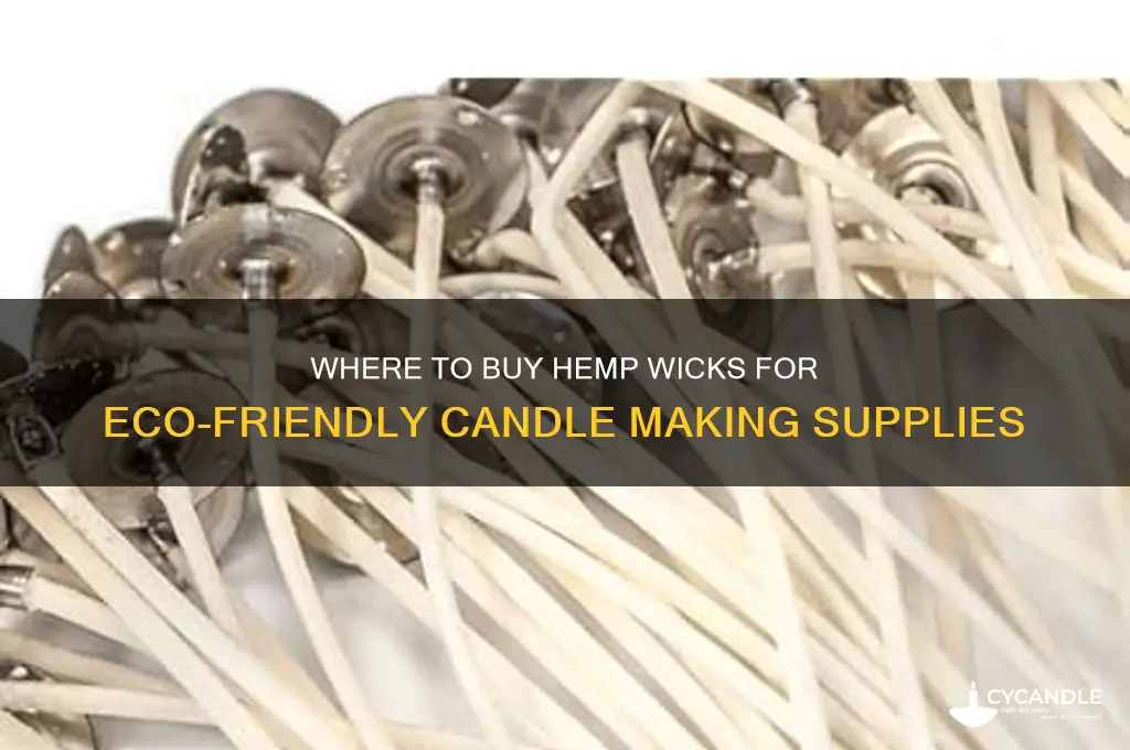 who sells hemp wicks for candle making