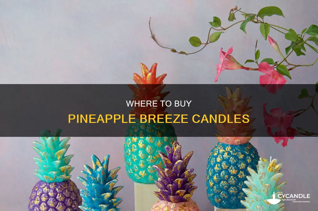 who sells pineapple breeze candles