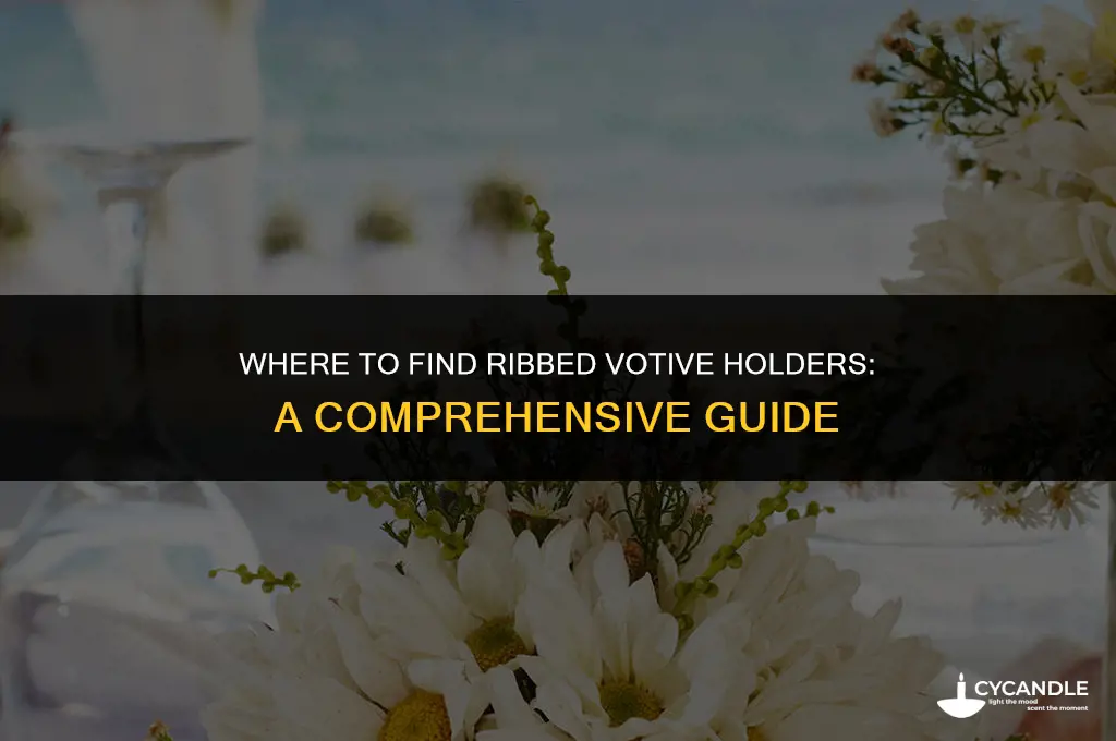 who sells ribbed votive holders