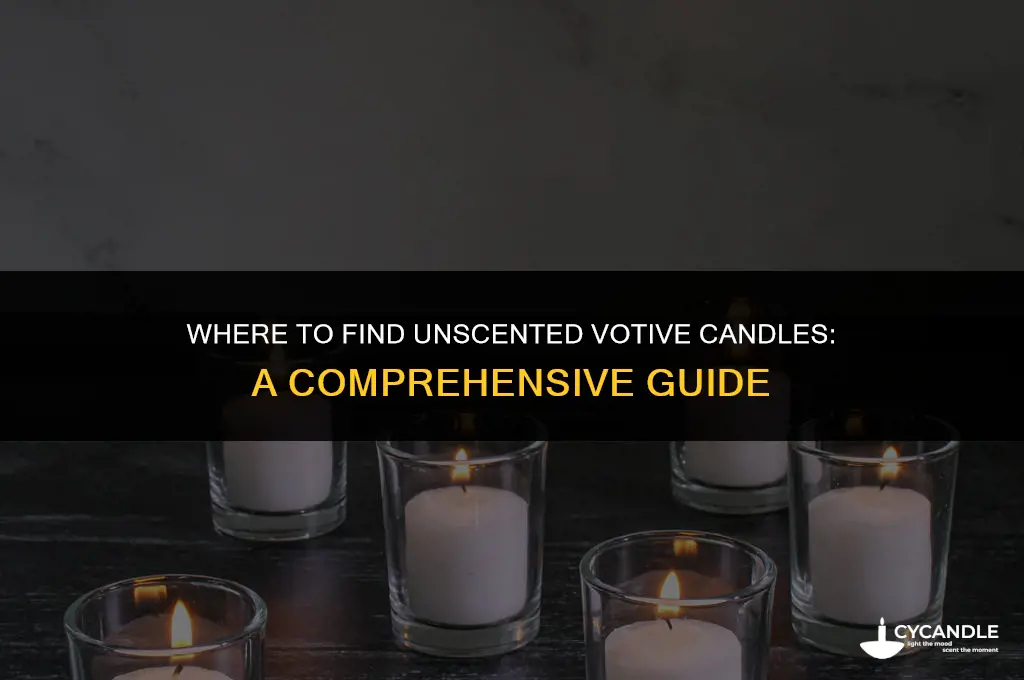 who sells unscented votive candles