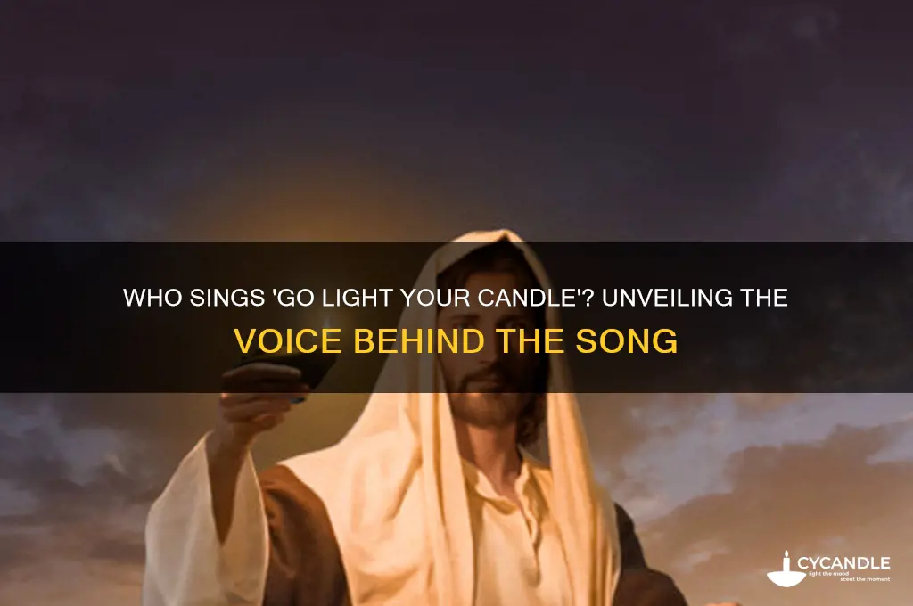 who sings go light your candle