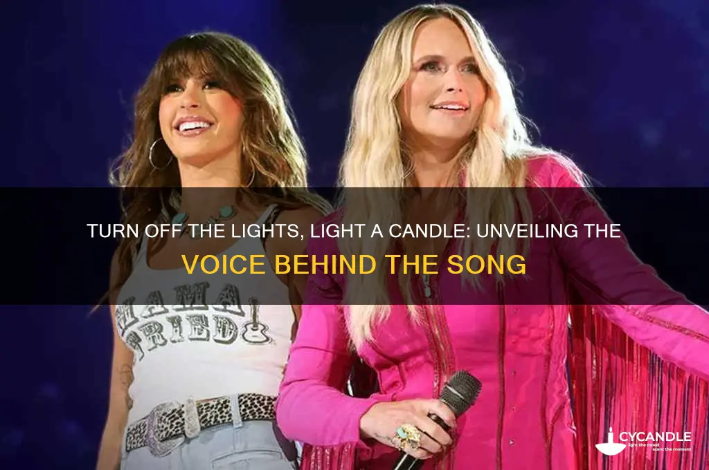 who sings turn off the lights light a candle