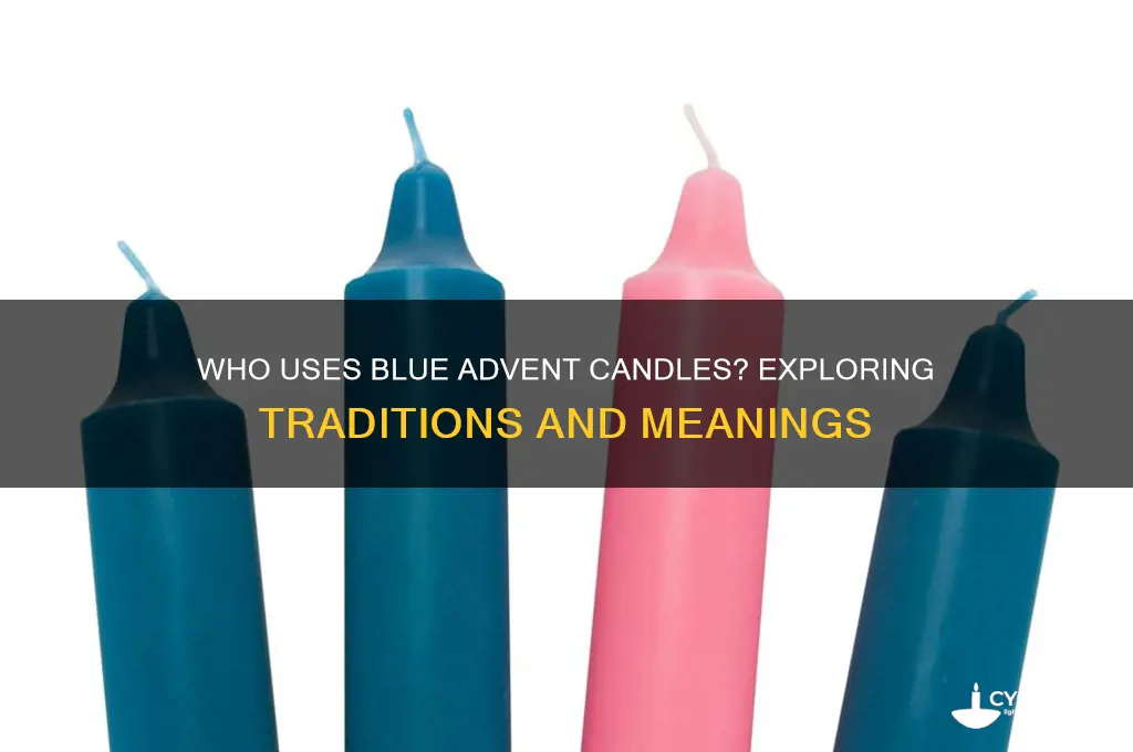 who uses blue advent candles
