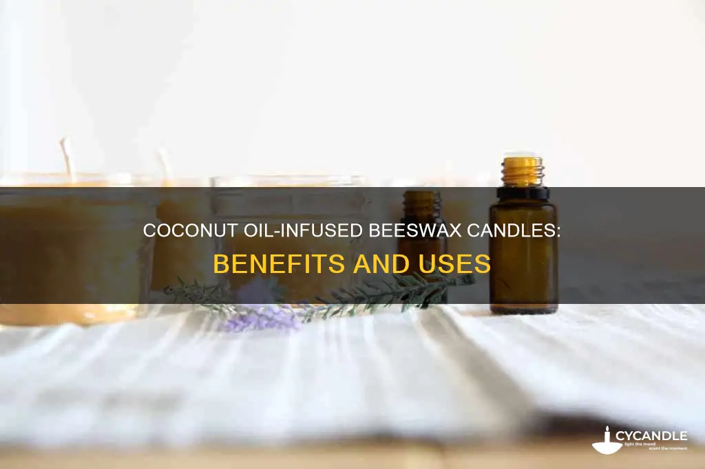 why add coconut oil to beeswax candles