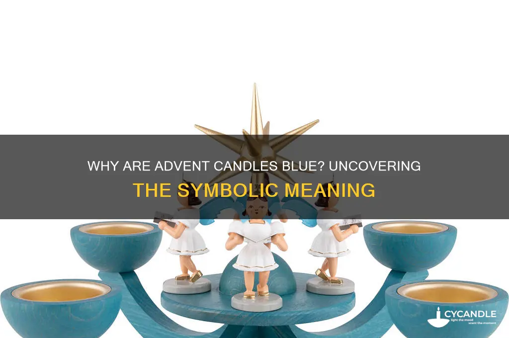 why are advent candles blue